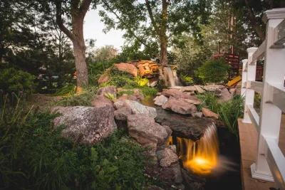 Pond and Landscape - Greeley, Colorado — Landscape Construction project by All Terrain Landscaping in Greeley