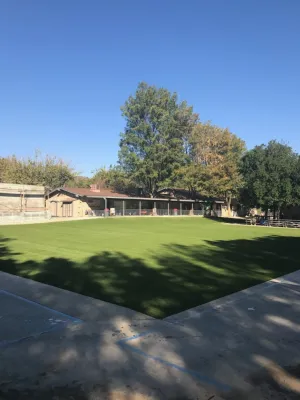 Sierra Canyon School in Chatsworth - 9,500 square feet Playground Turf by Allstate Landscape & Southwest Greens