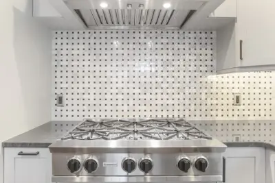 Contemporary White Kitchen — Custom Home Builders project by Freese Custom Homes LLC