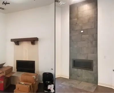 Fireplace Renovation — Kitchen Remodeling project by 512 Remodel