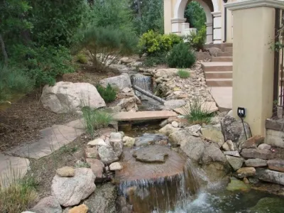 Water Feature Fotos in Broadmoor — Landscape Construction project by Elite Landscaping Inc. in Colorado Springs