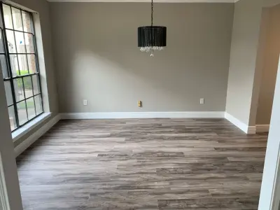 Flooring, baseboard setup, and painting — Kitchen Remodeling project by Chavez Customs Remodeling