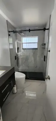 Revitalized Spaces, Contemporary Style: A Bathroom Makeover — Kitchen Remodeling project by Kitchen Solvers Of Fort Lauderdale