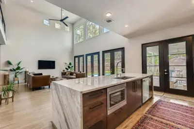 Complete Brown Kitchen Cabinet Renovation in Houston, Texas — Kitchen Remodeling project by Smart Remodeling LLC