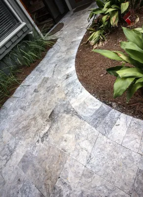Natural Stone Outdoor Living Project — Landscape Construction project by American Paving Design