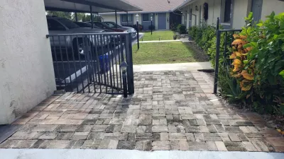Recycled Paver Pathways — Landscape Construction project by American Phoenix Exterior Designs