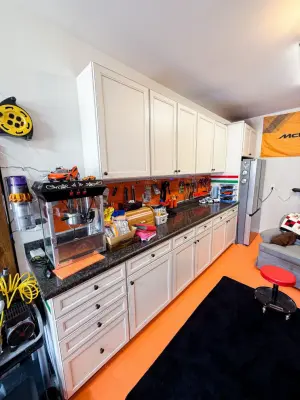 Storage Solutions for Garages — Kitchen Remodeling project by Hergon Cabinets LLC