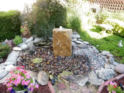 Bubblers — Landscape Construction project by Anderson Pond Design