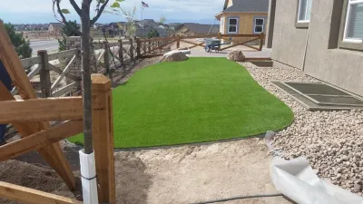 Artificial Grass and Putting Green — Landscape Construction project by Elite Landscaping Inc.