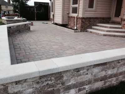 AnnArbor patio and firepit by Apex Landscape And Brick Services LLC