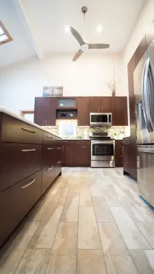 Contemporary Kitchen Renovation in Dark Brown in Fairfax, VA — Kitchen Remodeling project by UCS Kitchen Design