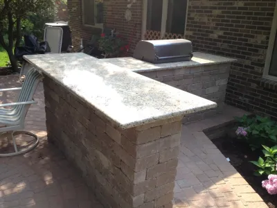 raised patios — Landscape Construction project by Apex Landscape And Brick Services LLC
