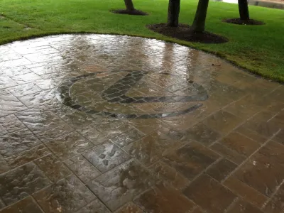 Lexus Ann Arbor Courtesy Patio — Landscape Construction project by Apex Landscape And Brick Services LLC