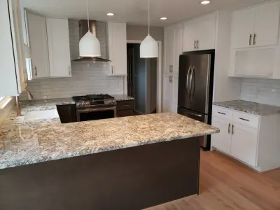 Stone Culinary Space — Kitchen Remodeling project by Azalea Kitchens