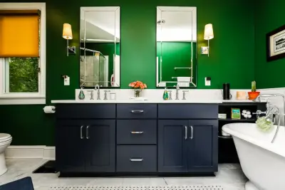 Emerald and Cobalt Bath — Kitchen Remodeling project by BK Martin Construction, Inc.