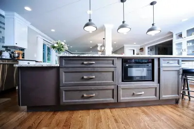 Brandon Rd Kitchen in Grey and White — Kitchen Remodeling project by G Home Improvement