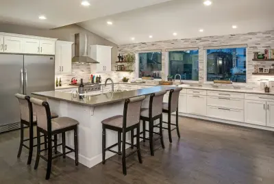 Modern Renovation of a Groovy Family Home for Six — Kitchen Remodeling project by Tangerine Designs Kitchens And Baths