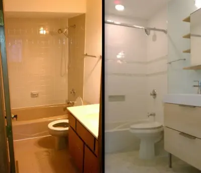 Bathroom Renovation - Before and After — Kitchen Remodeling project by Ballroom Baths & Home Design