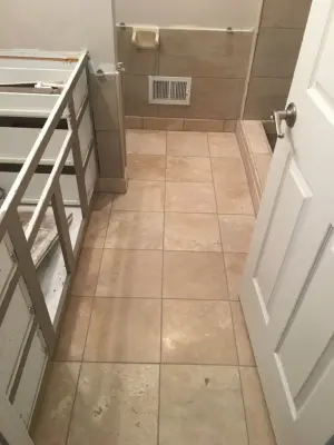 Bathroom in the Hallway — Kitchen Remodeling project by Spencer Remodeling