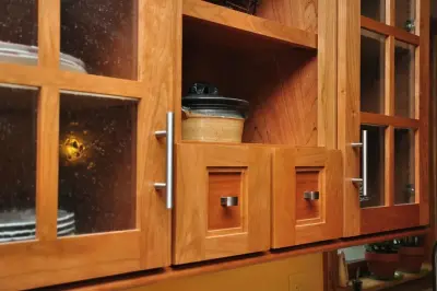 Hinesburg Cherry Kitchen in a Farmhouse Style — Kitchen Remodeling project by Dovetail Designs By Jenny Volk