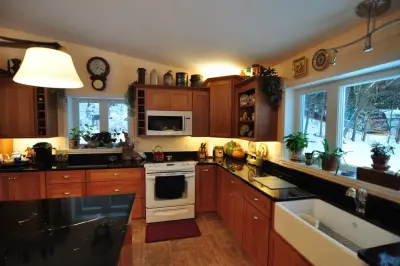 Hinesburg Classic Cherry Kitchen — Kitchen Remodeling project by Dovetail Designs By Jenny Volk