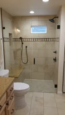 Hoffman basement bathroom — Kitchen Remodeling project by Serene Remodeling, LLC