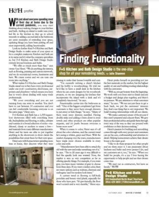 Residential and Lifestyle Publication Spotlight — Kitchen Remodeling project by F&S Kitchen And Bath Design Studio