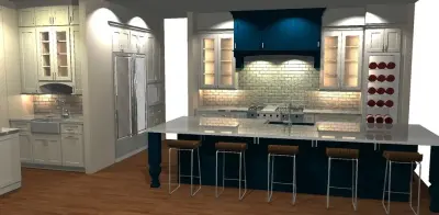 Contemporary Farmhouse in Huntington Beach — Kitchen Remodeling project by The Kitchen Design Center