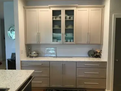 Modern Grey Kitchen — Kitchen Remodeling project by Leatherman Supply Inc
