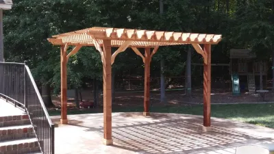 Pergola with paver patio — Landscape Construction project by Ayers Hardscapes & Landscapes LLC