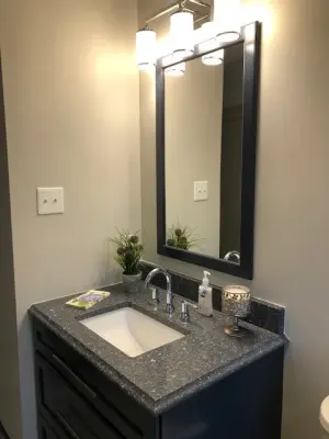Kaiser Hall Bathroom Before and After — Kitchen Remodeling project by Designs By Mary-Ann Pugh