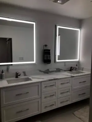 Kendall Primary Bathroom — Kitchen Remodeling project by All Wood Kitchens & Closets