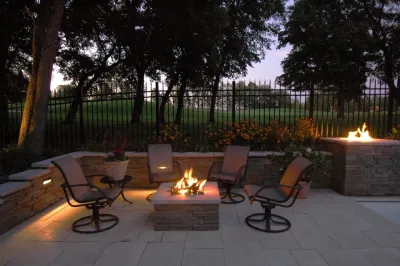 Fire Features & Kitchens — Landscape Construction project by Bachman's Landscaping & Garden Services in Minneapolis