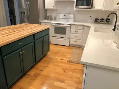 Refinished Kitchen Cabinets — Kitchen Remodeling project by PK's Fine Finishing & Painting