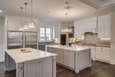 Spacious Classic Kitchen with Dual Islands — Kitchen Remodeling project by Rafael Inc