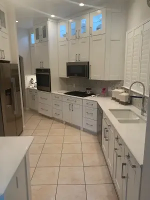 Shaker Style Cabinets with Quartz Countertops — Kitchen Remodeling project by Enchantment Design & Remodeling, LLC