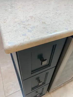 Quartz Countertops Island — Kitchen Remodeling project by Enchantment Design & Remodeling, LLC
