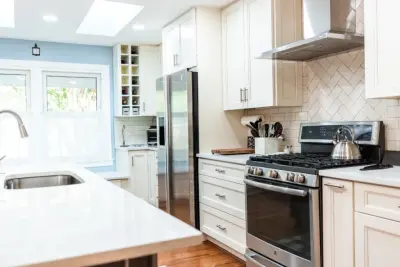 Centreville, VA Kitchen Renovation Featuring Quartz Countertop Island — Kitchen Remodeling project by Dulles Kitchen And Bath