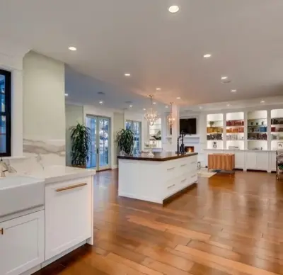 Elegant White Marble Kitchen Renovation — Kitchen Remodeling project by Home Design Construction