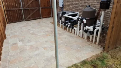 Paver Deck — Landscape Construction project by Be Green Texas Lawn Care
