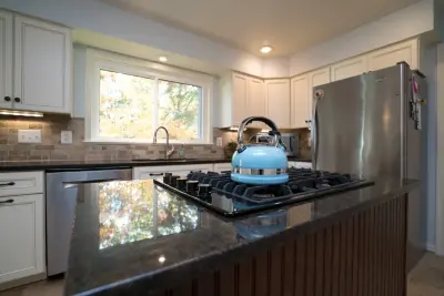 Springfield VA Kitchen Renovation with Black Quartz Countertop — Kitchen Remodeling project by Virginia Kitchen & Bath