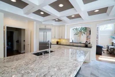 Contemporary Kitchen Renovation Featuring Marble Countertops, Herndon VA — Kitchen Remodeling project by Virginia Kitchen & Bath