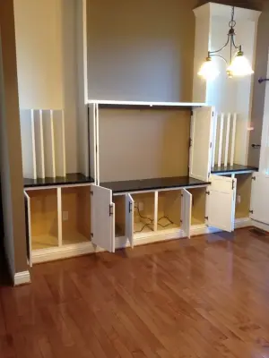 Integrated Entertainment Hub — Home Renovation & Remodeling Services project by Crossgrain, LLC.