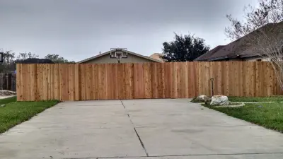 Cedar fencing and gate — Home Renovation & Remodeling Services project by Stars And Bars Construction