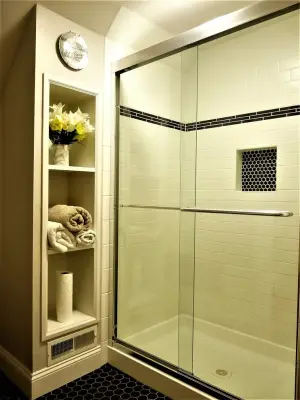 Timeless Attic Bathroom — Home Renovation & Remodeling Services project by Harte Remodels, LLC