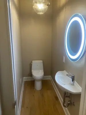 Transforming a Closet into a Powder Room — Home Renovation & Remodeling Services project by Good-Man Home Improvements LLC