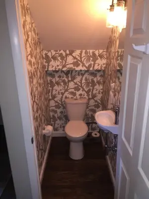 Half Bath in the Closet — Home Renovation & Remodeling Services project by Martinelli Building And Contracting, LLC