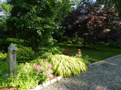 Stone Steps, Pathways and Patio by Bolton Landscape Design & Masonry Inc