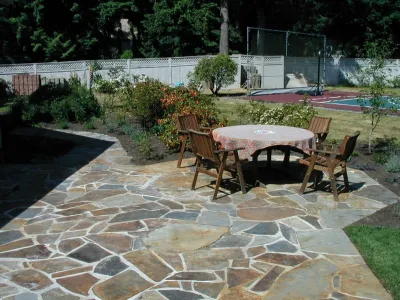 Outdoor Patio & Landscape - Bellevue, WA — Landscape Construction project by Borealis Landscape & Design DBA Skipley Farm