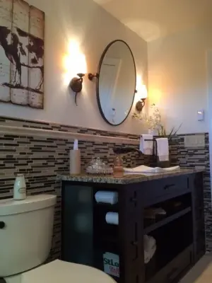 The BOG Restroom — Home Renovation & Remodeling Services project by Gildehaus Construction LLC